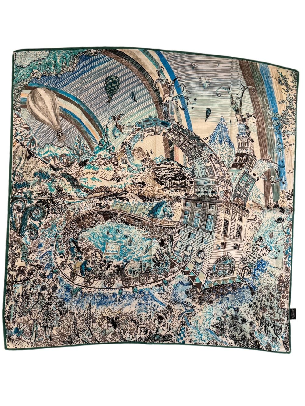 Luxury 90cm Silk Carnival Scarf